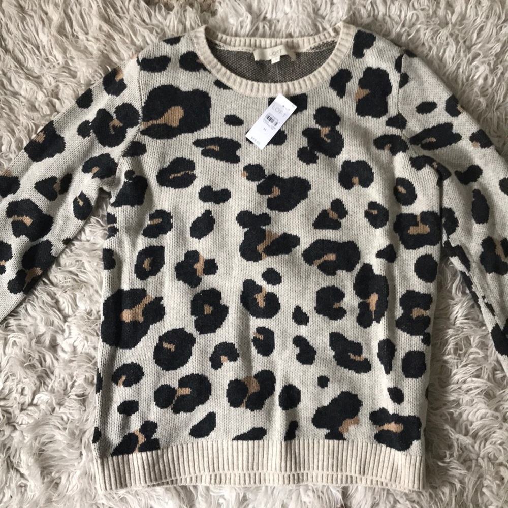 Loft Cheetah Print Sweater